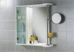 Шкаф с зеркалом в ванную комнату